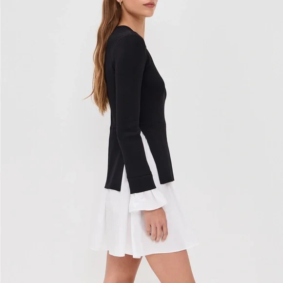 ENGLISH FACTORY Knit Combo Dress - Picture 7 of 12